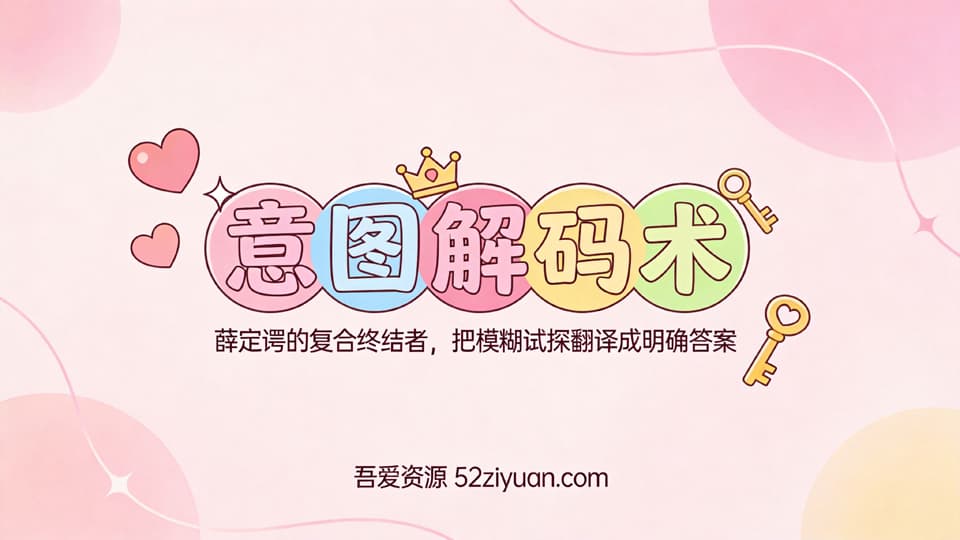 【原创】分手挽回第四集《意图解码术，薛定谔的复合终结者,把模糊试探翻译成明确答案》精品恋爱绘本