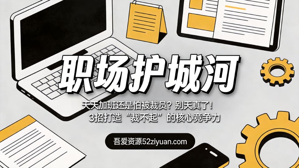 【原创】危机处理第十三集《职场护城河，3招打造“裁不起”的核心竞争力》职场实战教程