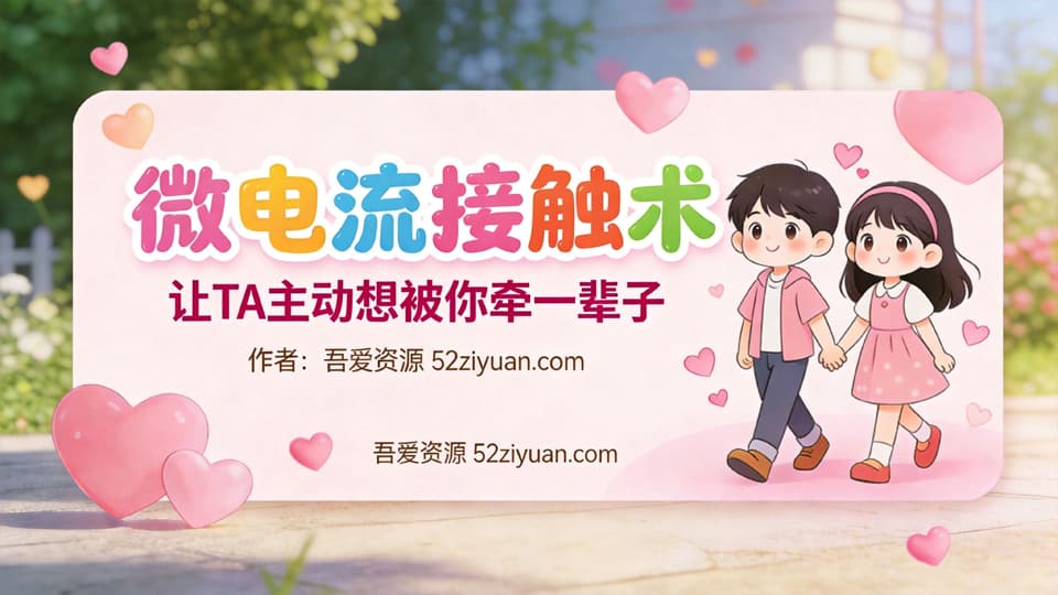 【原创】约会指南第六集《微电流接触术 ，让TA主动想被你牵一辈子 》精品恋爱绘本