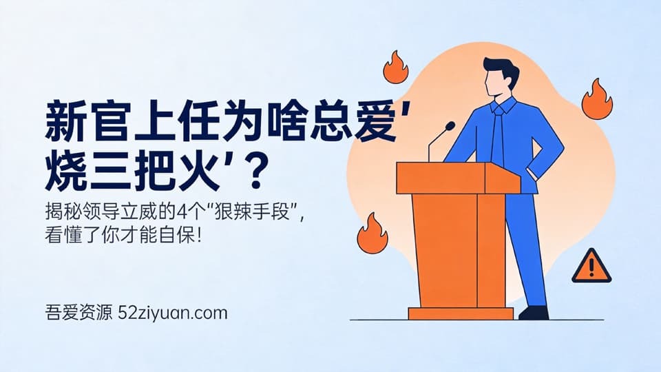 【原创】职场避坑第十九集《揭秘领导立威的4个“狠辣手段”，看懂了你才能自保》职场实战教程